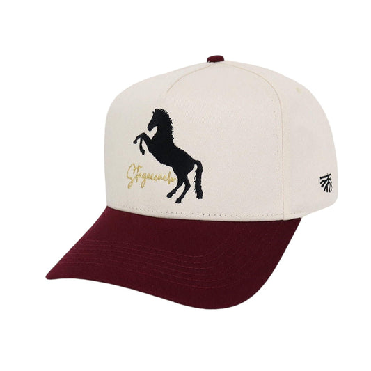 STAGECOACH | MAROON & NATURAL HAT