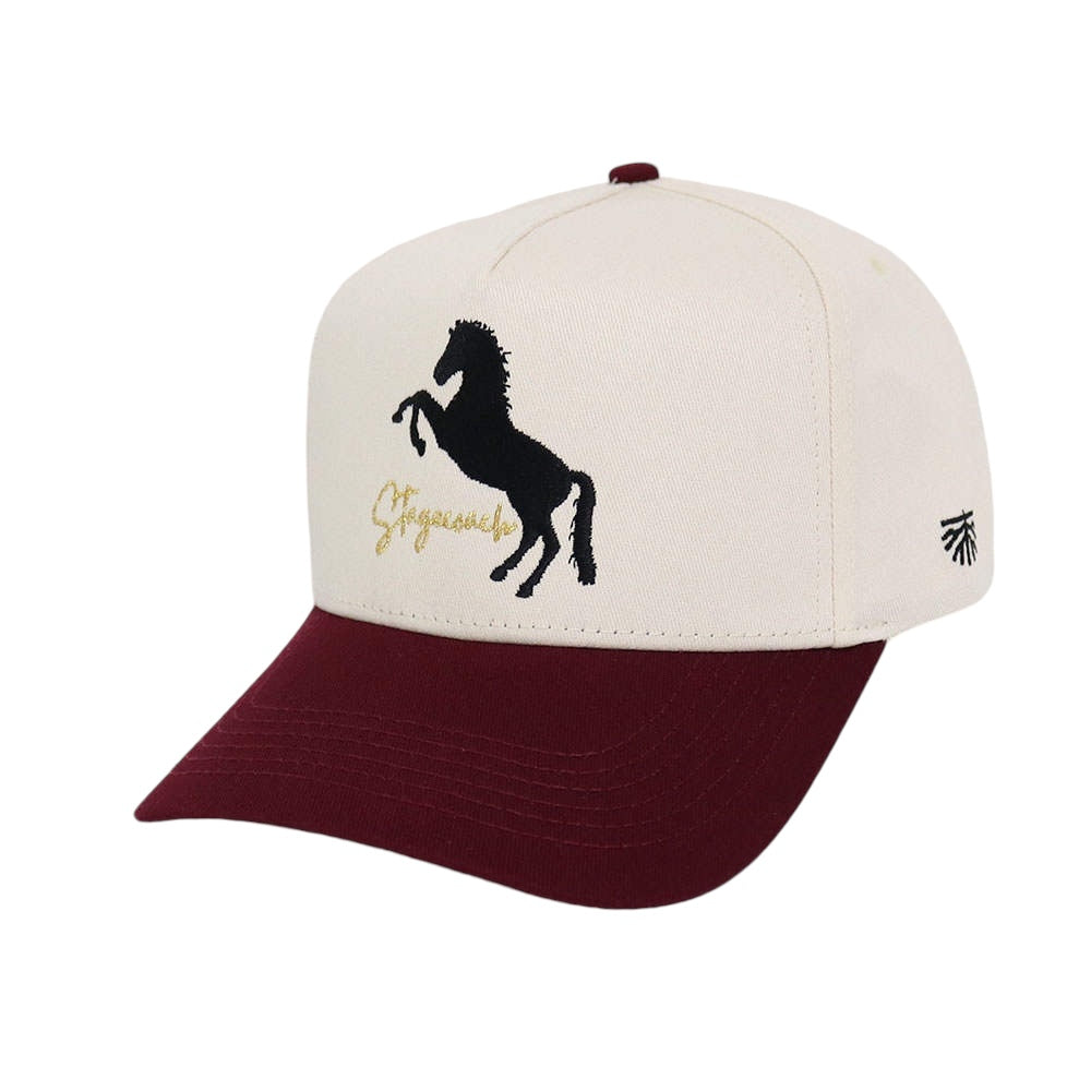 Stagecoach — Maroon / Natural Hat